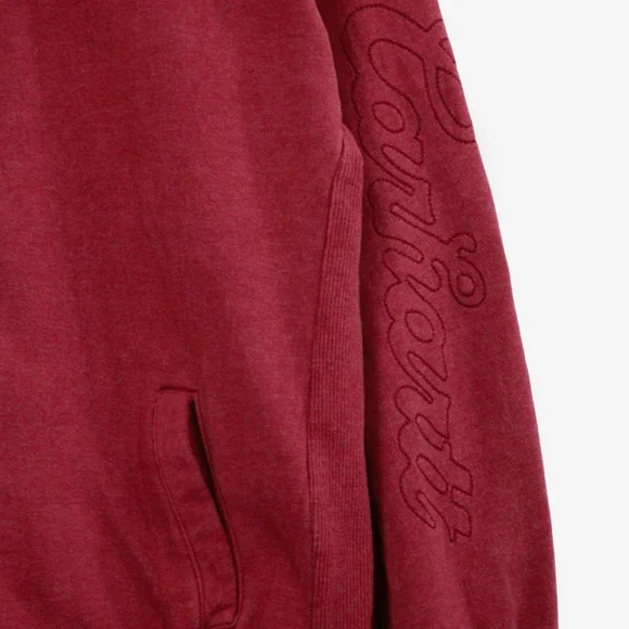 Carhartt Salmon Red High Neck Zipper Sweatshirt (Large) - Picture 3 of 4